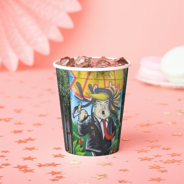 Gobelets En Papier Rasta Trump (Insitu)