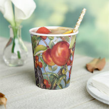 Récolte de fruits du verger de pêchers à l'aquarel