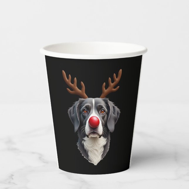 Gobelets En Papier Reindeer Great Dane Christmas Great Dane Dog Mom D (Recto)