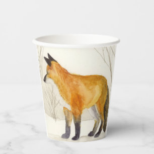 Gobelets En Papier Renard rouge
