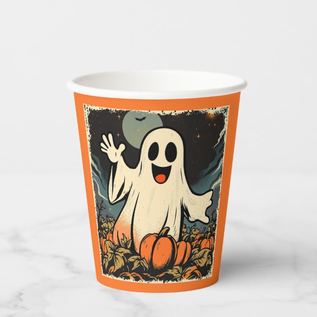 Gobelets En Papier Réplique "Friendly Ghost" vers 1950 (Recto)