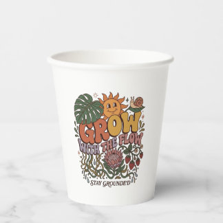 Gobelets en papier Retro Grow With The Flow Garden