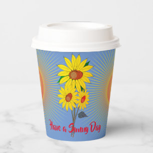 Gobelets En Papier Réveil au soleil - Café / Boire