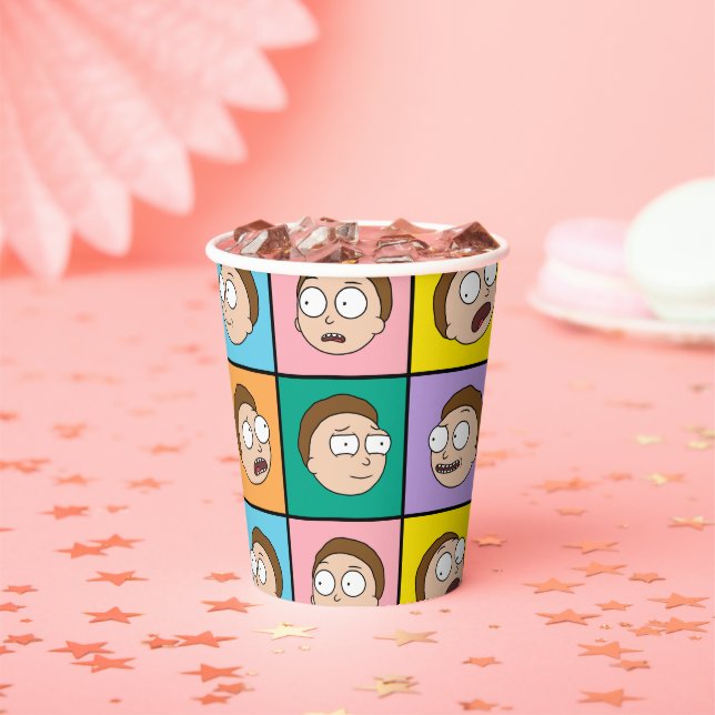 Gobelets En Papier RICK ET MORTY™ | Morty's Moods (Insitu)