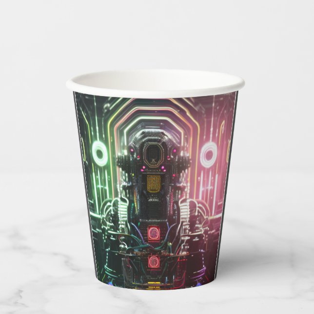 Gobelets En Papier Robot 1 tasses en papier (Recto)