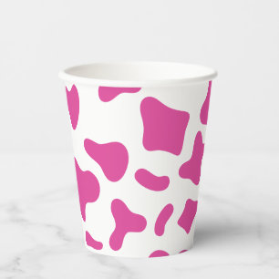 Gobelets En Papier Rodeo Pink Cow Imprimer Occident Anniversaire