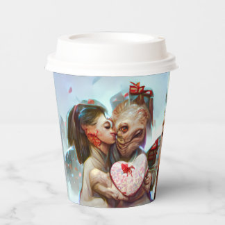 Gobelets En Papier Romance Alien lunatique
