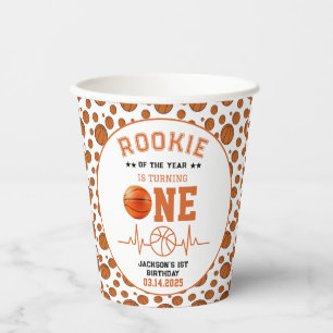 Gobelets En Papier Rookie de l'année 1er anniversaire de basket-ball