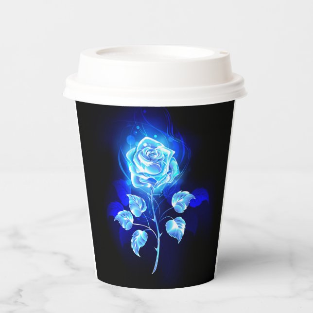 Gobelets En Papier Rose bleu brûlant (Recto)