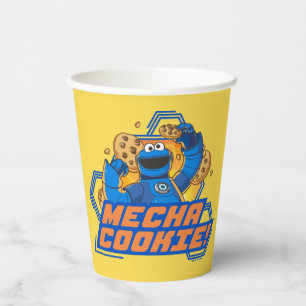 Gobelets En Papier Rue Sésame   Cookie Monster Mecha Cookie!