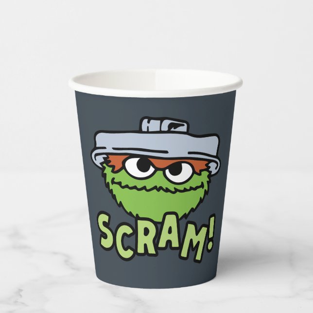 Gobelets En Papier Rue Sésame | Oscar the Grouch Scram! (Gauche)