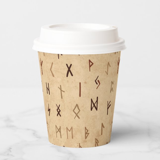 Gobelets En Papier Runes Cups papier (Recto)