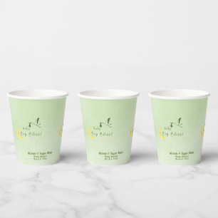 Gobelets En Papier Sage Starlit Baby Boy Bliss