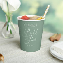 Sage Vert Minimaliste Calligraphie Baby Shower de