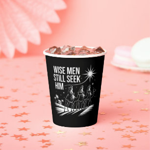 Gobelets En Papier Sages cherchent encore Lui Noël chrétien Jésus