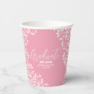 Gobelets En Papier Sakura cerisier fleur Graduation party tasse de pa