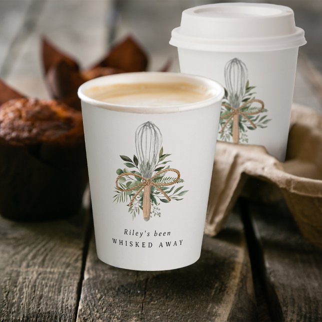 Gobelets En Papier Salon de Mariée Cuisine Enlevée à la Baguette  (Créateur téléchargé)