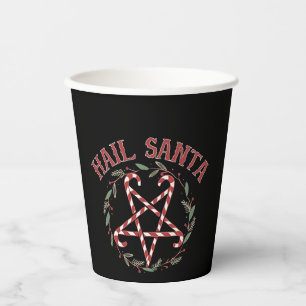 Gobelets En Papier Salut Satan Noël Krampus Xmas Devil Candy