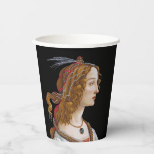 Gobelets En Papier Sandro Botticelli - Portrait de Simonetta Vespucci