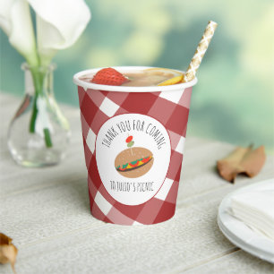 Gobelets En Papier Sandwich pour l'événement de pique-nique BBQ de la