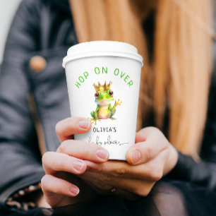 Gobelets En Papier Sauter sur le Baby shower Prince de la grenouille