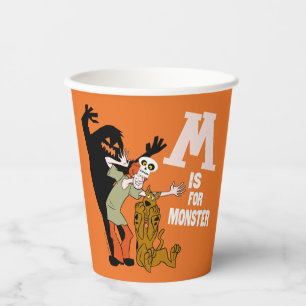 Gobelets En Papier Scooby-Doo M est pour Monster