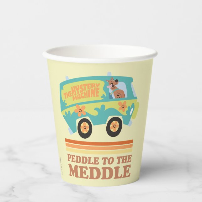 Gobelets En Papier Scooby-Doo Mystery Machine "Peddle to the Meddle" (Recto)