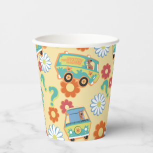 Gobelets En Papier Scooby-Doo Mystery Motif de fleurs