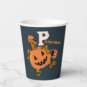 Gobelets En Papier Scooby-Doo P est pour le Citrouille