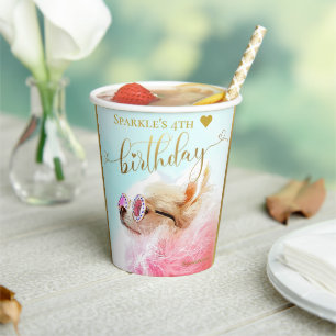 Gobelets En Papier Script Or moderne personnalisé chien animal de com
