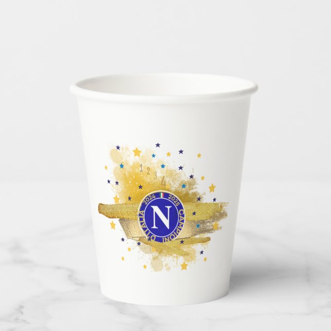 GOBELETS EN PAPIER SCUDETTO NAPOLI 2025 (Recto)