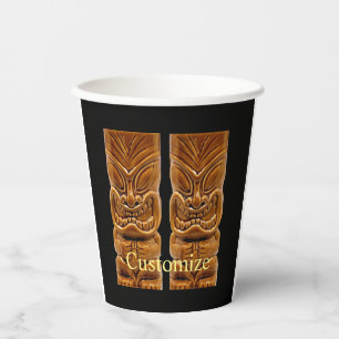 Gobelets En Papier Sculpture Gold Tiki Thunder_Cove