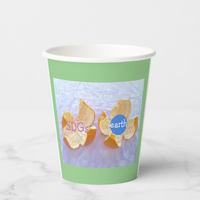 Gobelets En Papier SDGs 地球環境　自然体   (Recto)
