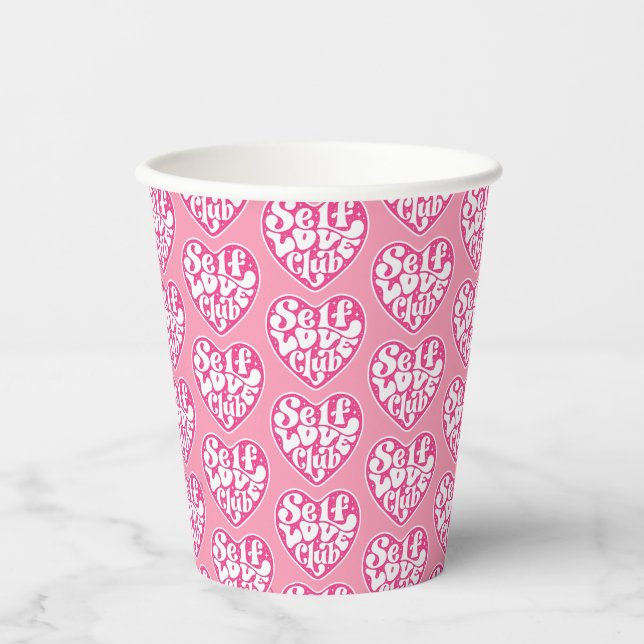 Gobelets en Papier Self Love Club (Recto)