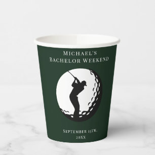 Gobelets En Papier Serviette personnalisée   Bachelor Golf Week-end