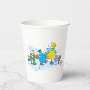 Gobelets En Papier Sesame Street   Amis patineurs