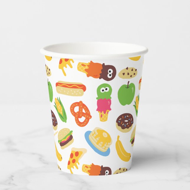 Gobelets En Papier Sesame Street Cookie Monster Foodie Camion (Recto)