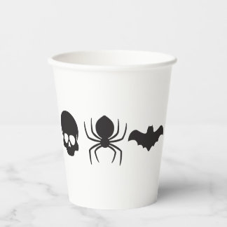 Gobelets En Papier Silhouette Éffrayante déplaisante Halloween Mug - 