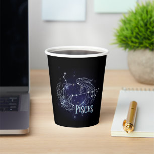 Gobelets En Papier SIM A Pisces Zodiac.SIGNE Zodiaque À La Mode Pisce