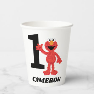 Gobelets En Papier Simple Elmo 1er anniversaire
