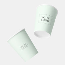 Simple Mint Minimal Logo Professionnel Coupe sur p