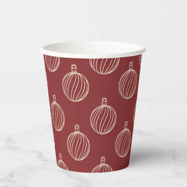 Gobelets En Papier Simply Christmas Collection - Bauble (Recto)
