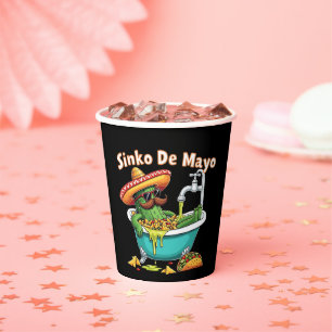 Gobelets En Papier Sinko de Mayo"Funny Cinco de Mayo Cactus