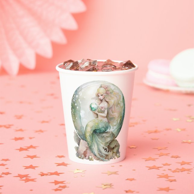 Gobelets En Papier Sirène (Insitu)