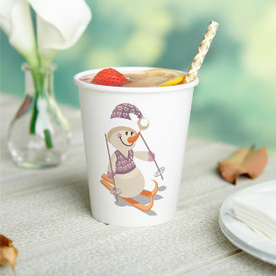 Gobelets En Papier Ski de neige