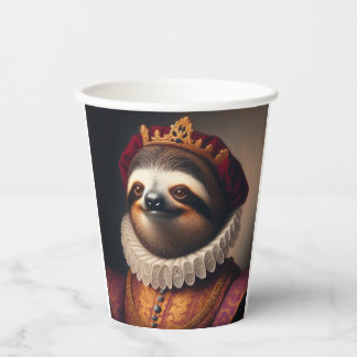 Gobelets En Papier Sloth Renaissance King