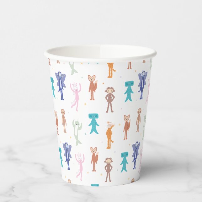 Gobelets En Papier Slumberkins Character Birthday Pattern  (Gauche)