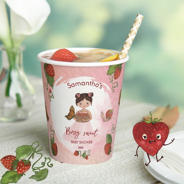 Gobelets En Papier Snail & Strawberry Berry sweet Party Cups (Snail & Strawberry Berry sweet Party Cups)