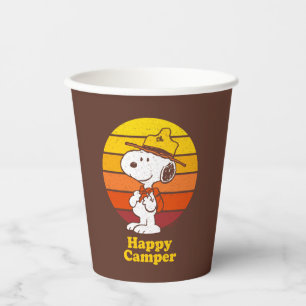 Gobelets En Papier Snoopy   Scout Beagle - Happy Camper