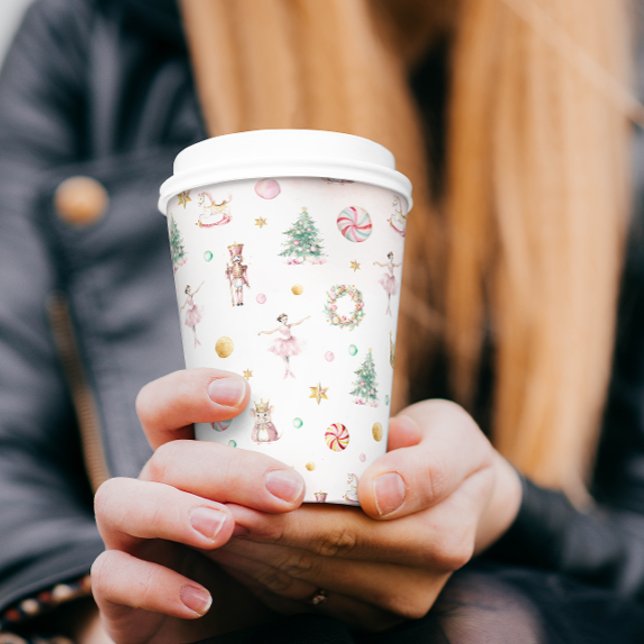 Gobelets En Papier Soft Pink Nutcracker fête d'anniversaire (Créateur téléchargé)